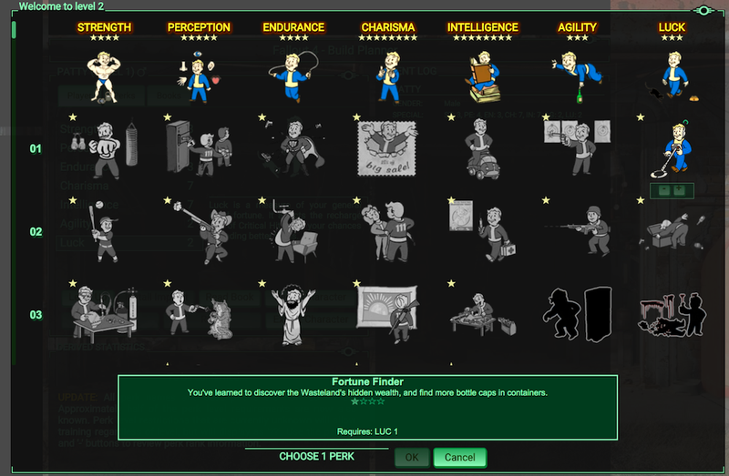 Illustration for article titled New Tool Lets You Build A Fallout 4 Character's Stats Early